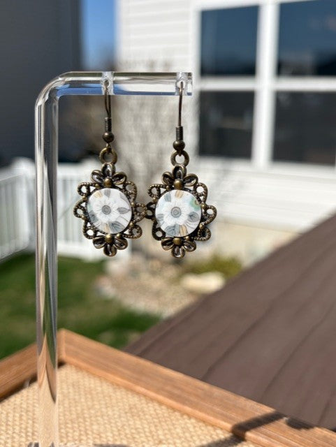 Antique Floral Earrings