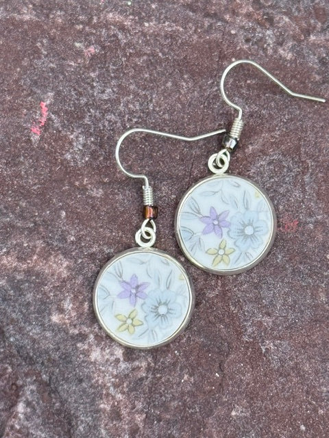 Lavender Petals Earrings