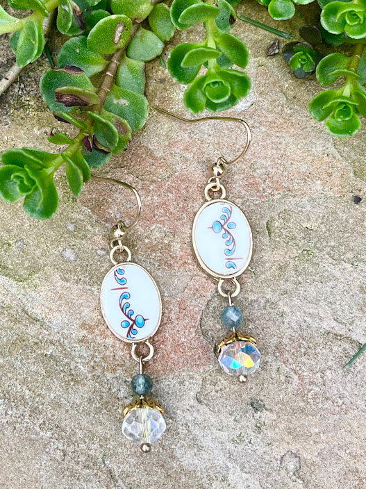 Blue Shimmer Earrings