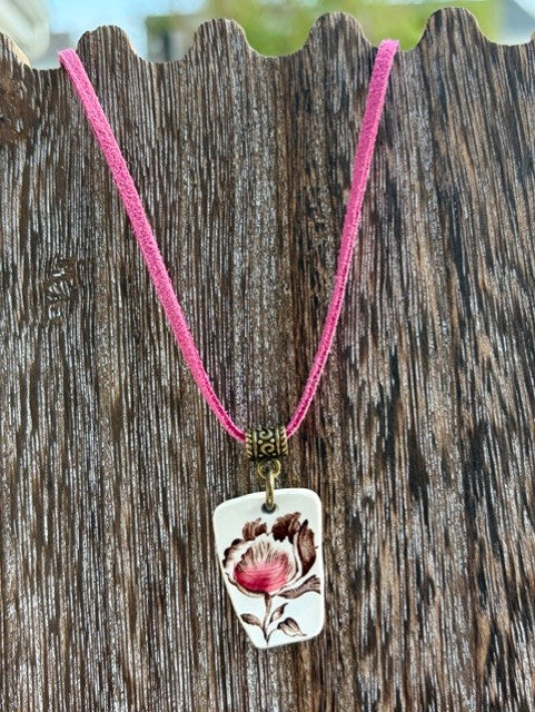 Pink Floral Necklace