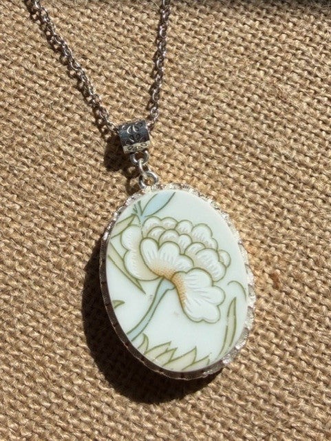 The White Peony Pendant
