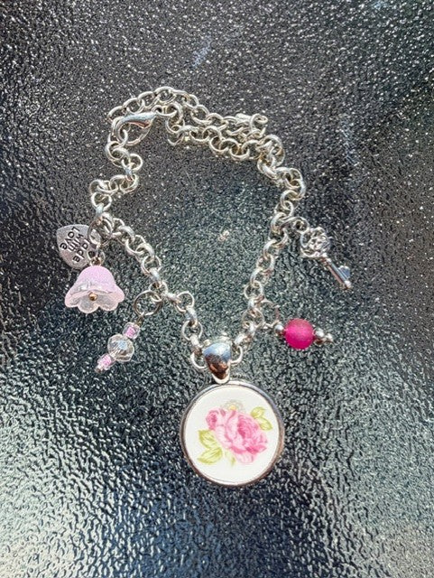 Pink Roses Bracelet