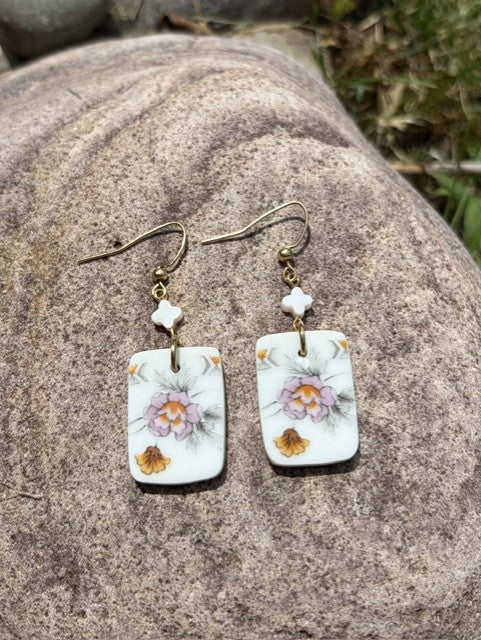 Colorful Floral Dangles
