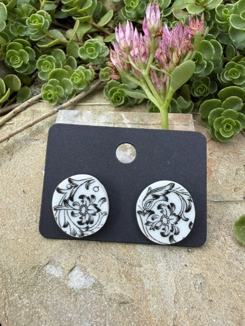 Black Dahlia Earrings