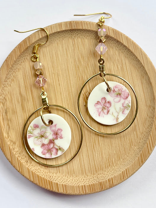 Pink Limoges Earrings