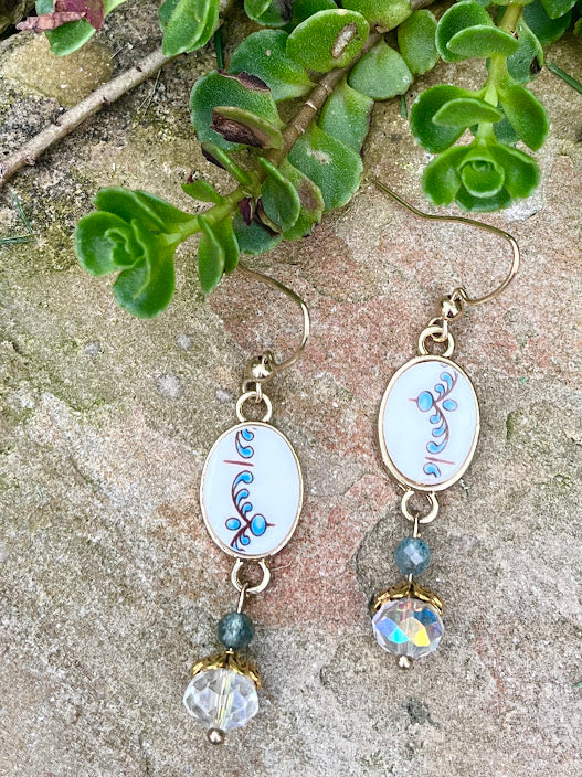 Blue Shimmer Earrings