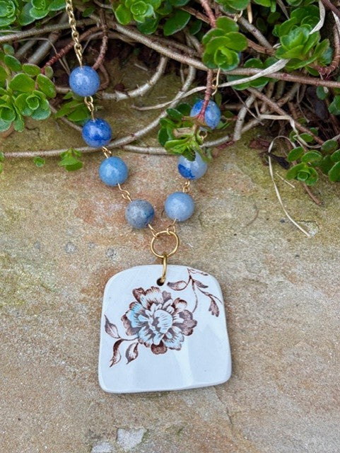 Blue Lace Necklace